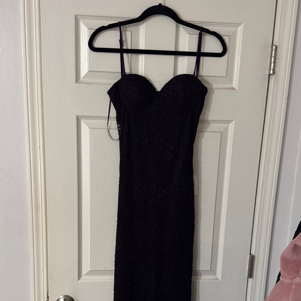Windsor Elegant Purple Lace Dress